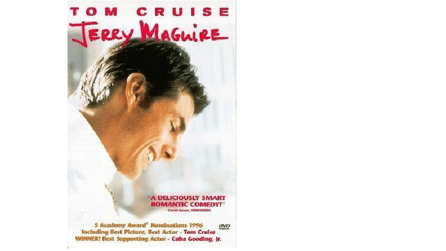 《甜心先生》（Jerry Maguire）（1996） 做生意要拿出诚意来。show me the money，让我看到钱才是真的，任何生意都如此。生意中没有牢靠的友谊，这是你在创业前必须要牢记的教训。