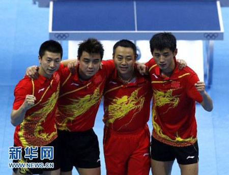 上海交大学生夺得伦敦奥运会男子乒乓球团体金牌